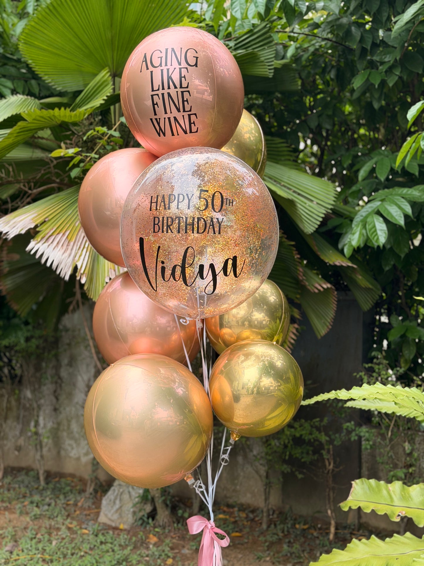 The Celebration Glow Sphere Bouquet